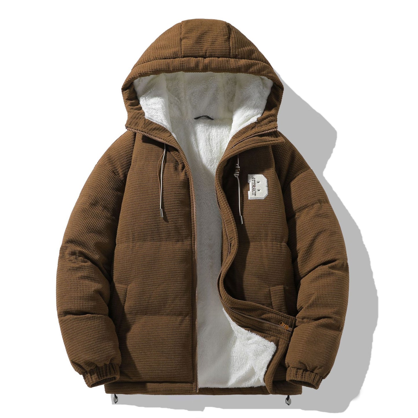 Men’s Winter Lambskin Cotton Jacket – Warm Fashion Outerwear for Cold Weather