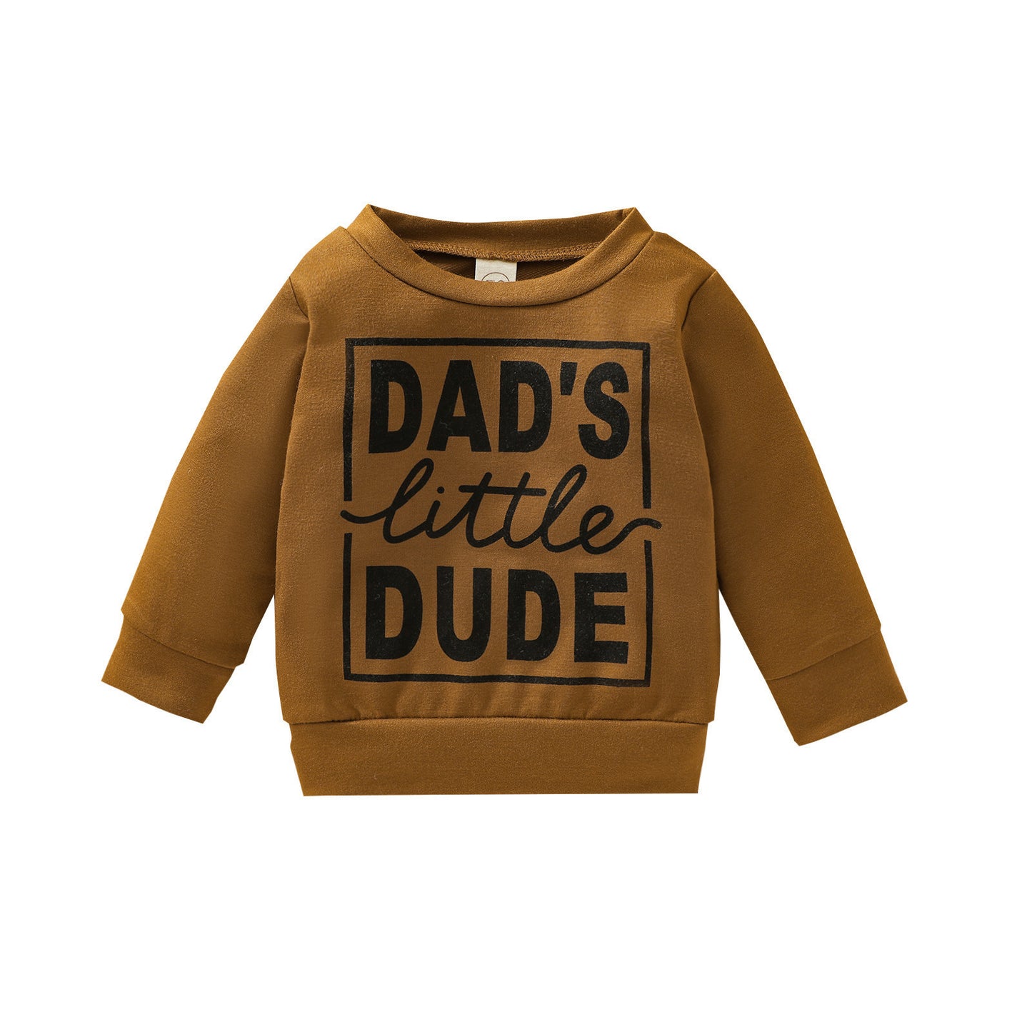 Boys Grey Letter Sweatshirt Top – Casual Polyester Pullover for Kids