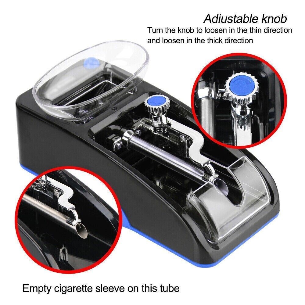 Automatic Electric Cigarette Rolling Machine – Tobacco Injector Maker, Roller Device (US Plug)