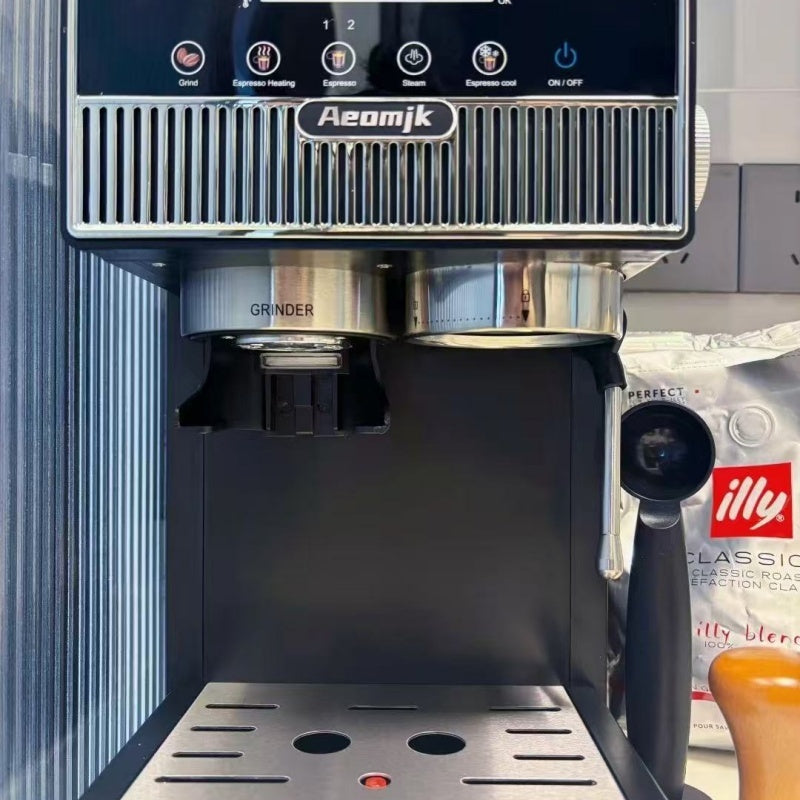 Black Coffee Machine – Automatic Drip Coffee Maker for Home & Office, Compact Brewer