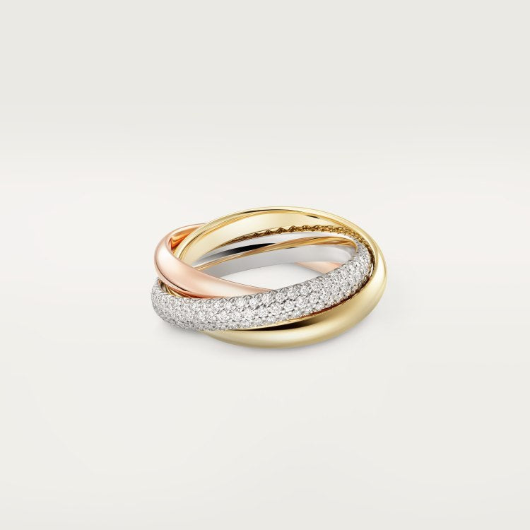 Three Full Diamond Couple Rings