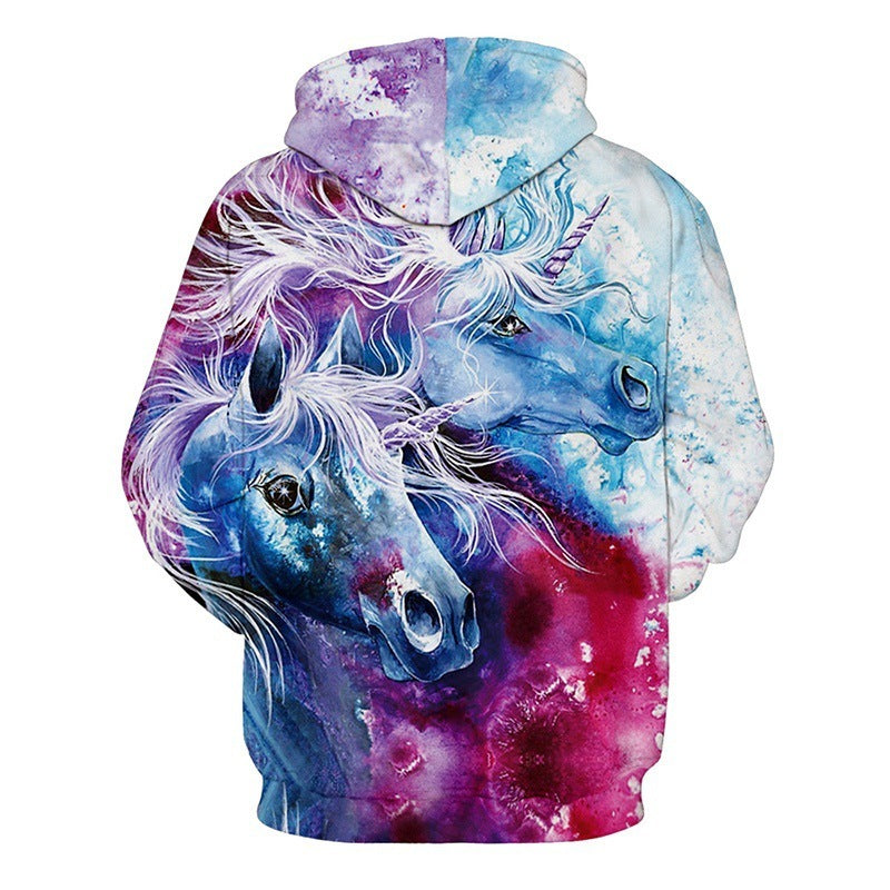 3D Digital Printing Long-Sleeved Sports Sweatshirt – Stylish Athletic Pullover