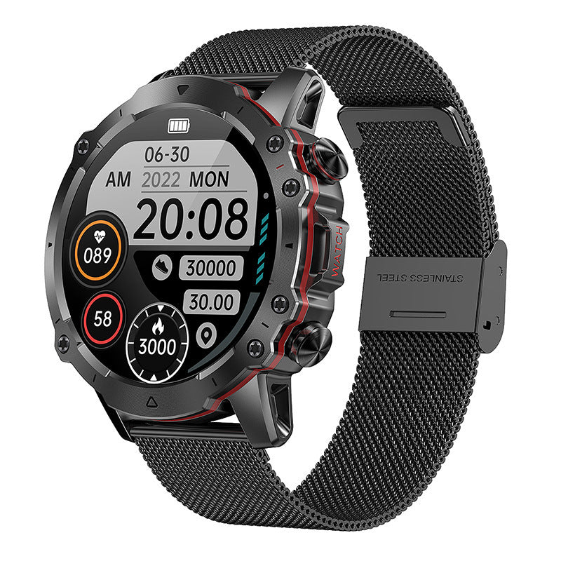 New Outdoor AK56 Bluetooth Calling Smart Watch – Waterproof Fitness Tracker with AMOLED Display