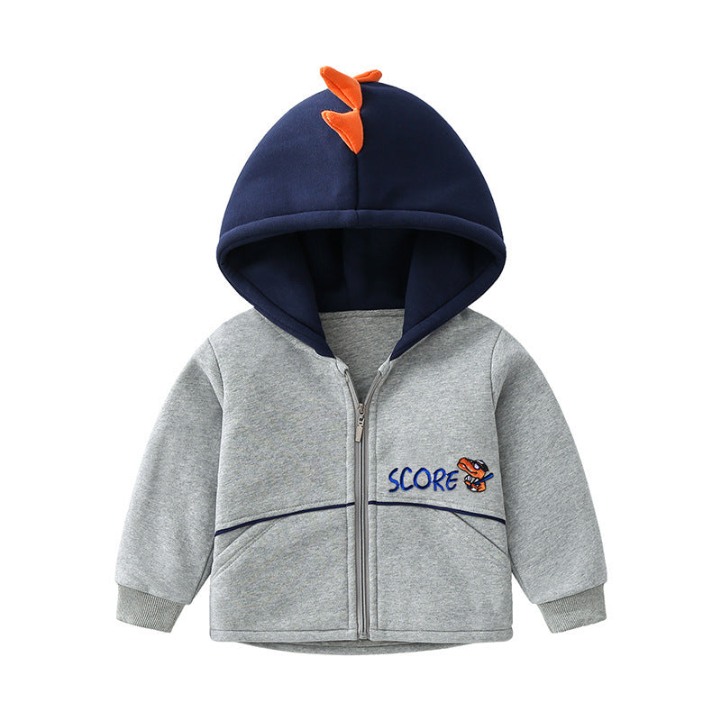 Fashionable Kids Warm Thick Hooded Jacket – Cozy Winter Outerwear for Boys & Girls