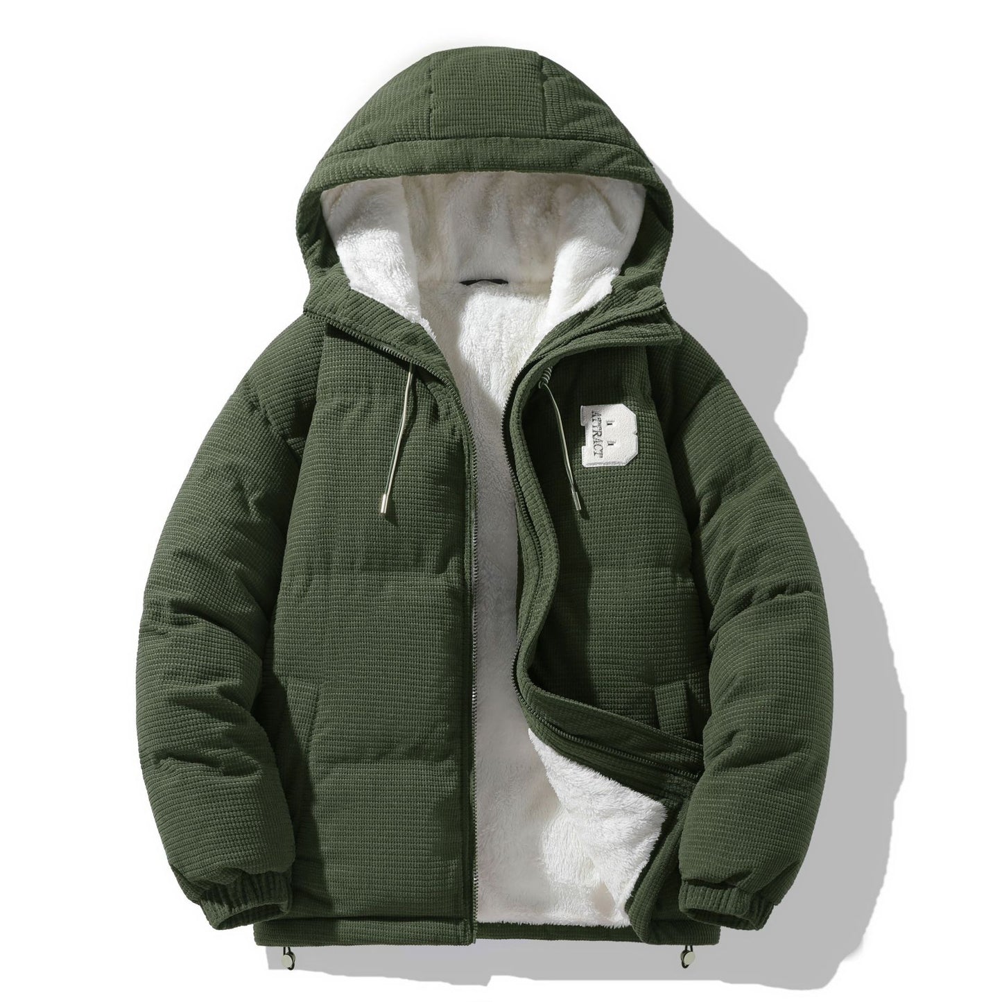 Men’s Winter Lambskin Cotton Jacket – Warm Fashion Outerwear for Cold Weather