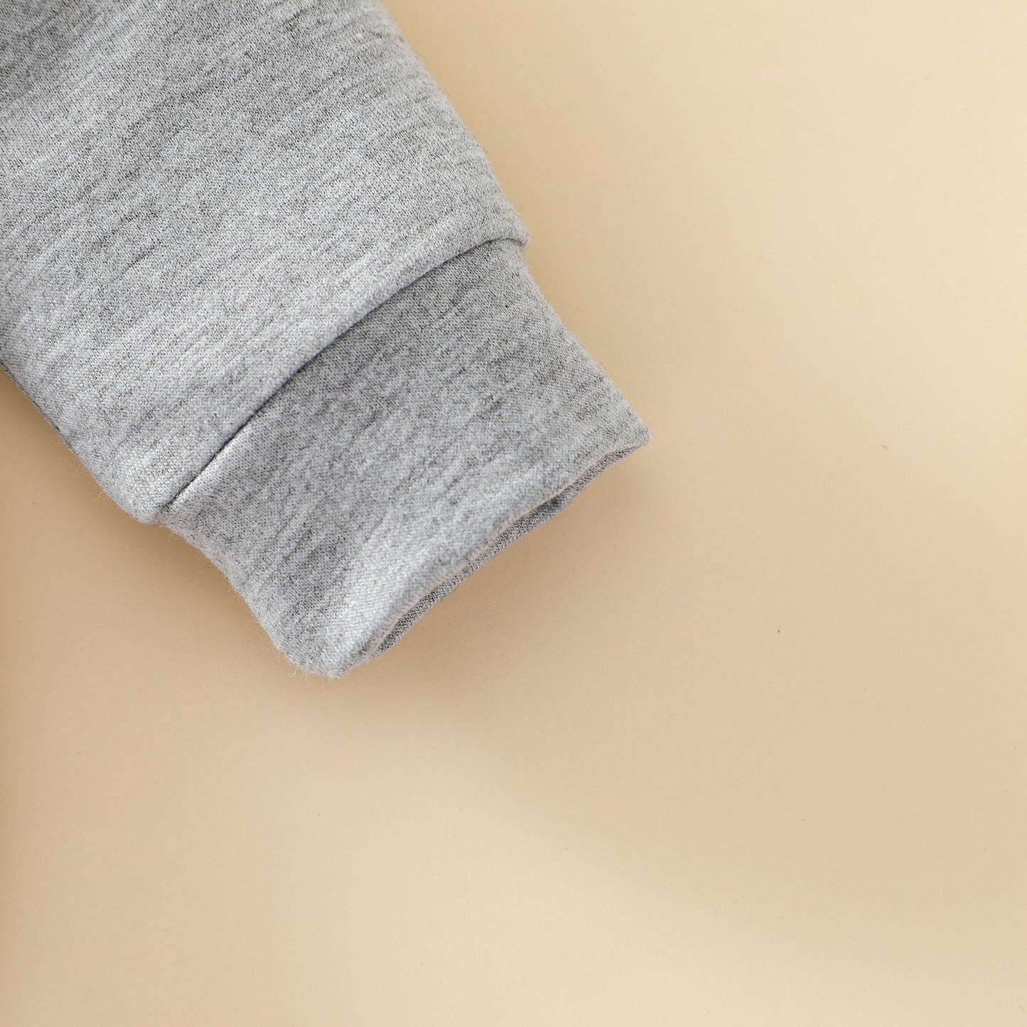 Boys Grey Letter Sweatshirt Top – Casual Polyester Pullover for Kids