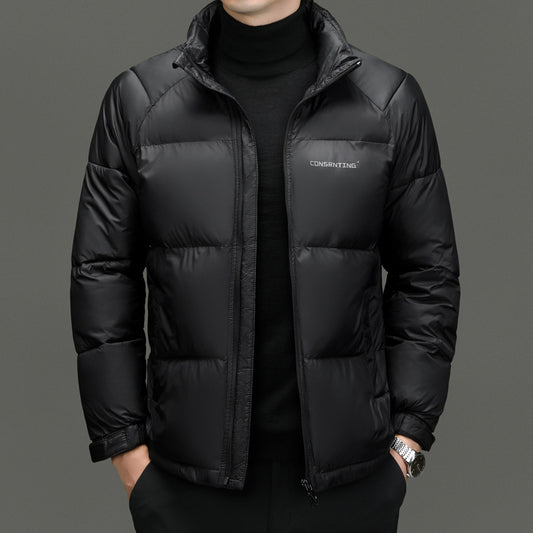 Men's High-End Stand Collar Coat – Super Thick Winter Jacket, Luxury Outerwear