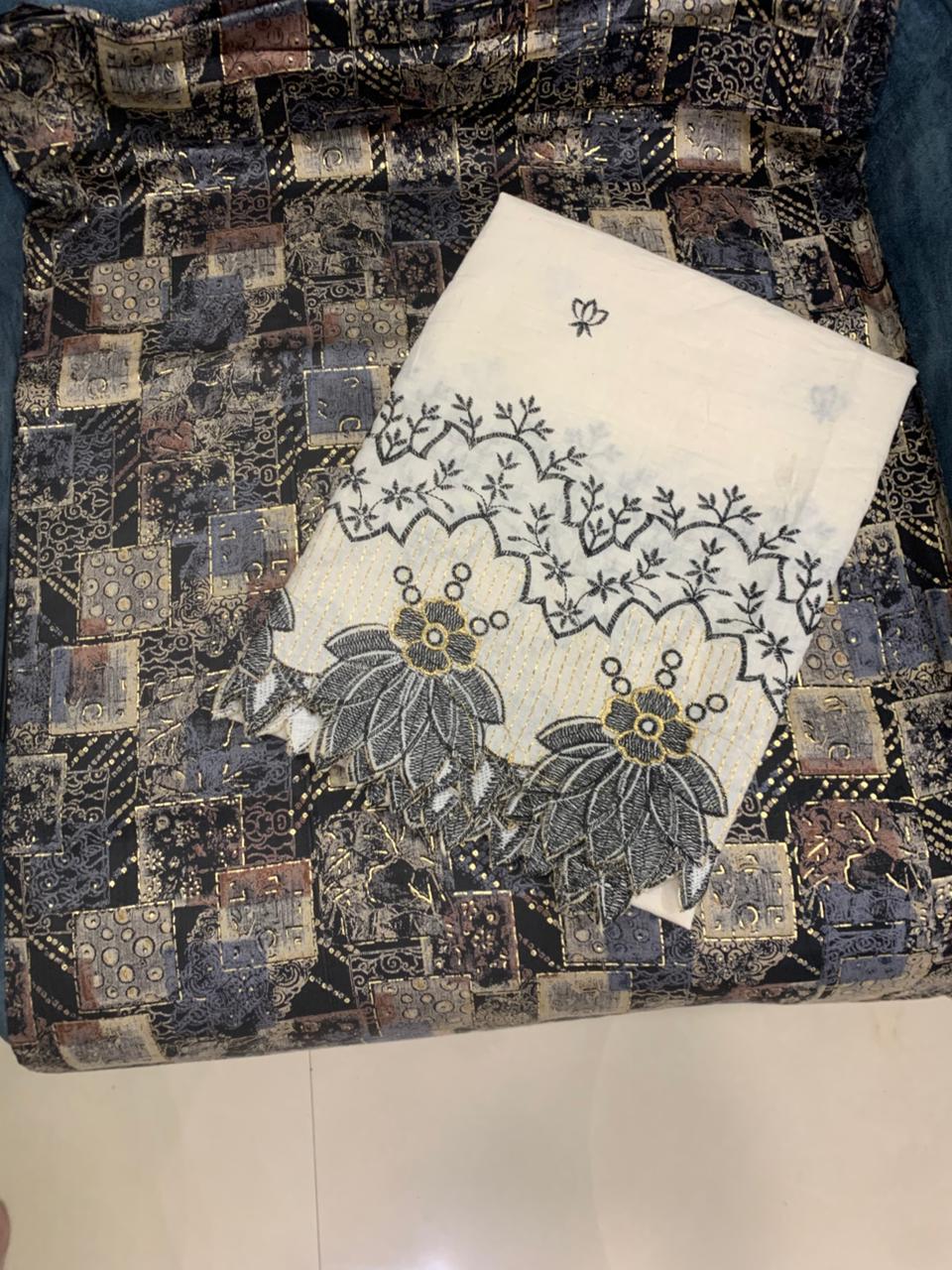 Premium Quality Cotton Suit with Amazing Art Work