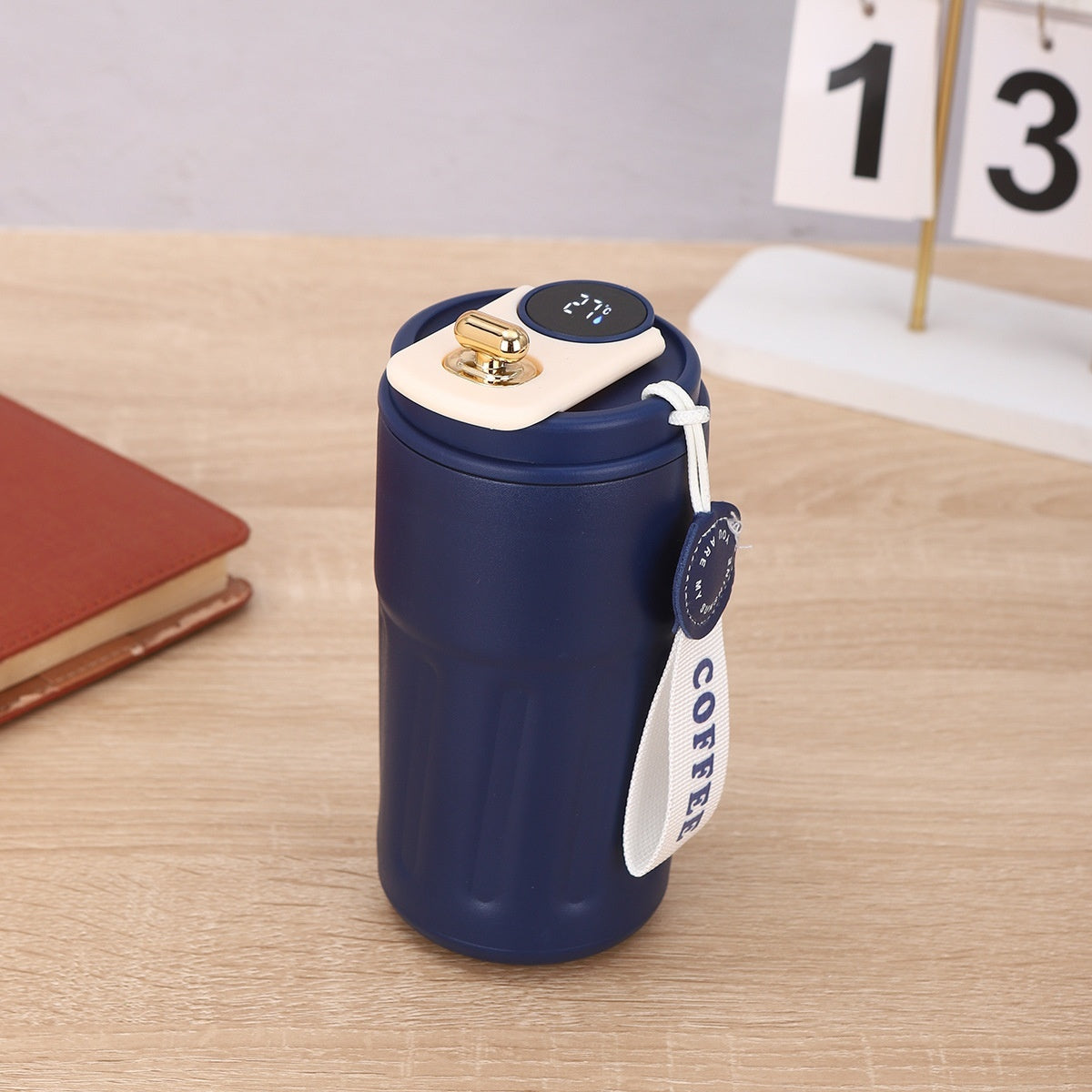 Smart Digital Thermal Stainless Steel Bottle – Portable Insulated Coffee Mug, Vacuum Flasks 450ml Keep Hot & Cold, In-Car Travel Cup