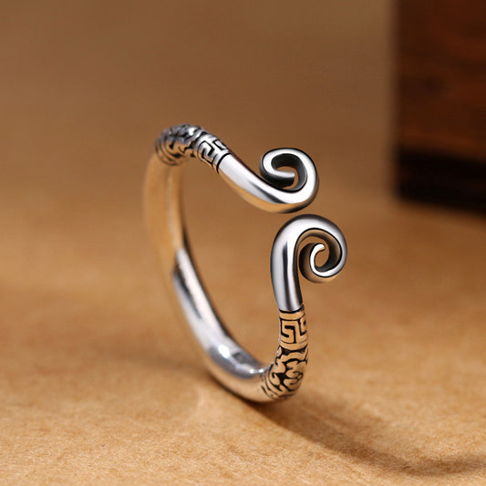 Charm Vintage Ring – Westward Journey Inspired Adjustable Statement Jewelry
