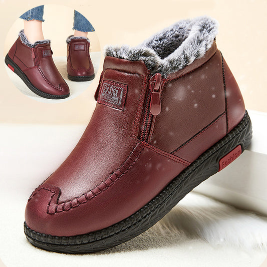 Women’s Winter Plush Ankle Boots – Warm Snow Boots, Perfect Gift for Mom