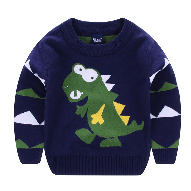 Children’s Cartoon Sweater – Fun Graphic Knit Pullover for Kids