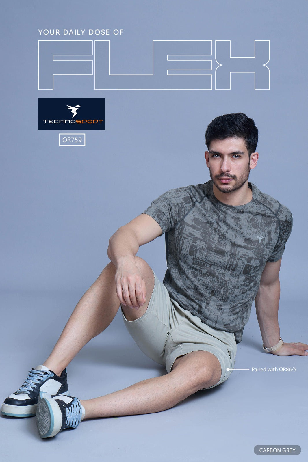 [M-Size] Technosport OR759 Jacquard AOP Collection | All Over Print Cool Fabric | Premium Sportswear [We have only M-Size]