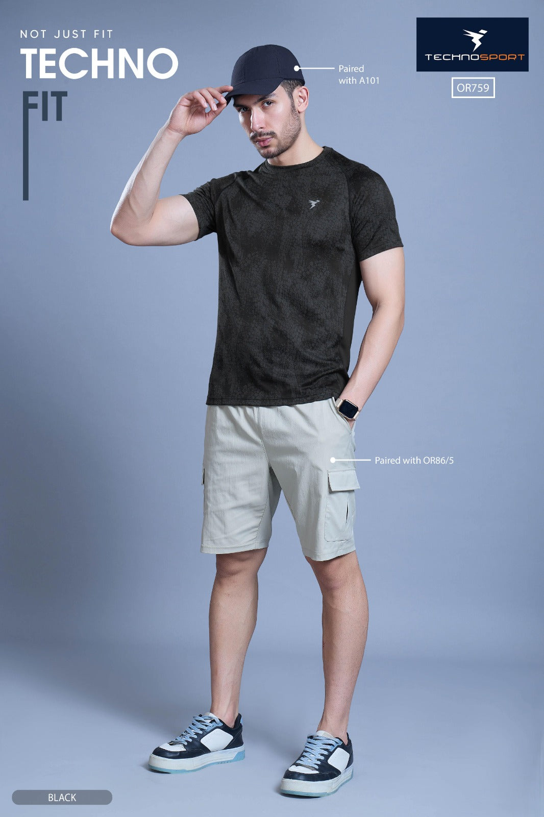 [M-Size] Technosport OR759 Jacquard AOP Collection | All Over Print Cool Fabric | Premium Sportswear [We have only M-Size]