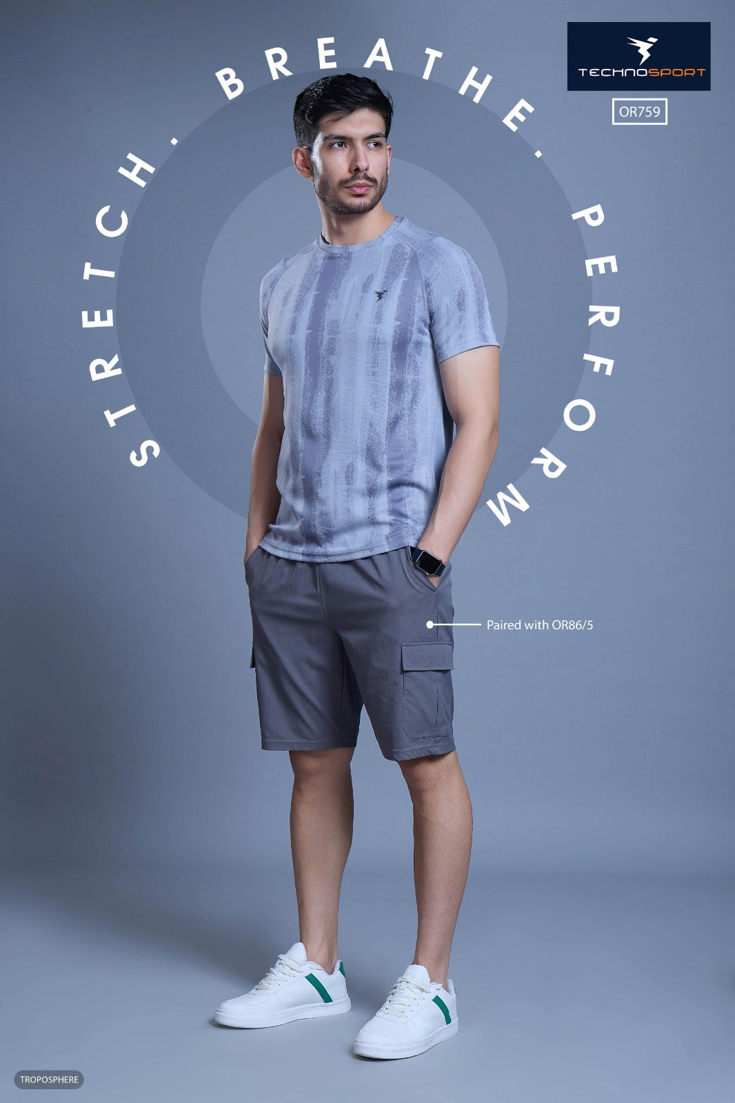 [M-Size] Technosport OR759 Jacquard AOP Collection | All Over Print Cool Fabric | Premium Sportswear [We have only M-Size]