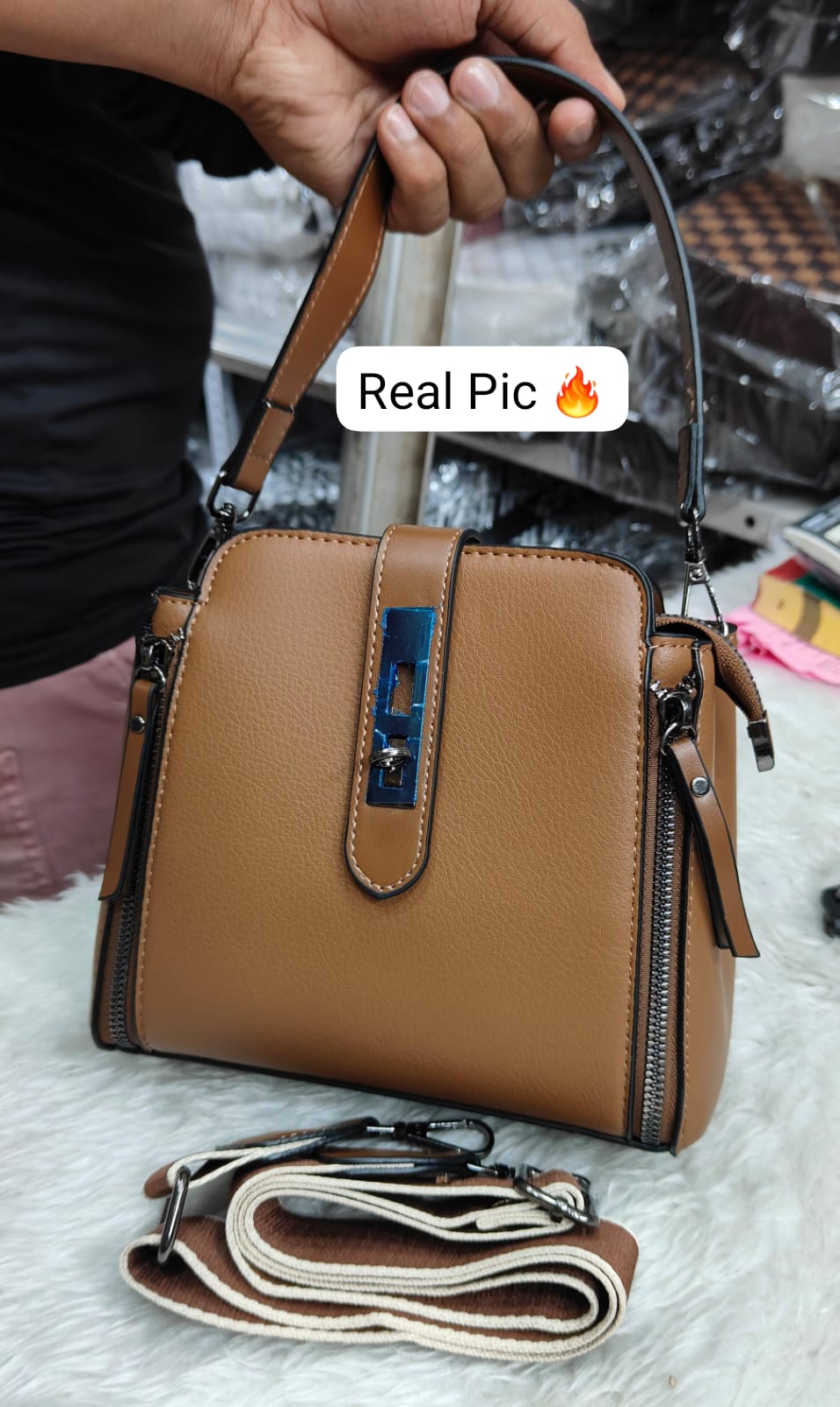 Imported High-Quality Handbag & Sling Bag for Women – Premium Classy Look with Adjustable Belt | 3 Trendy Colors