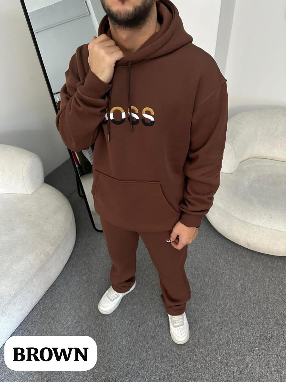 Premium Hoodie + Lower Winter Tracksuit | Mix Brand | Fleece Cotton 400 GSM