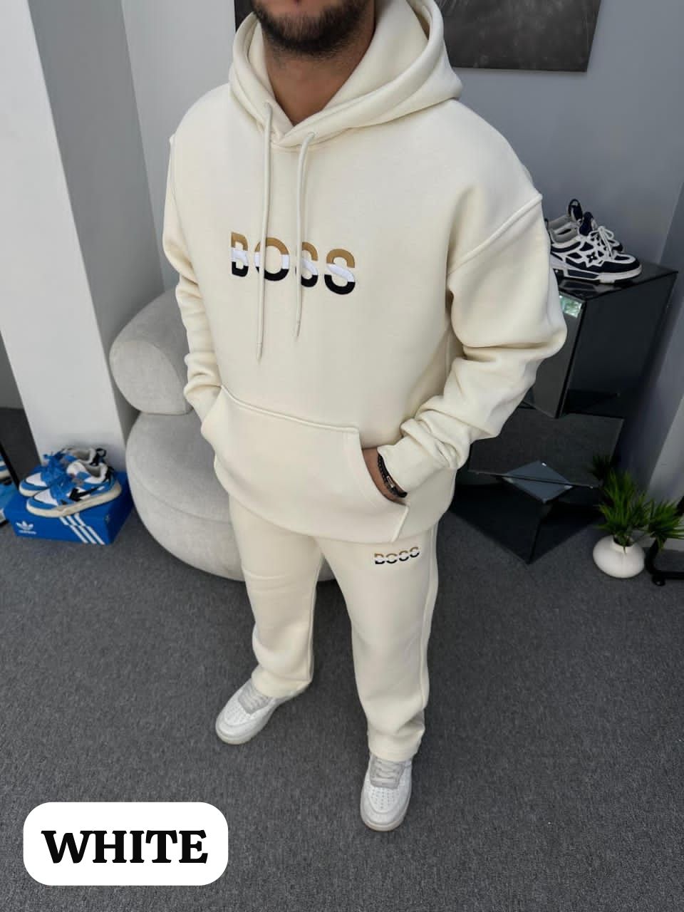 Premium Hoodie + Lower Winter Tracksuit | Mix Brand | Fleece Cotton 400 GSM