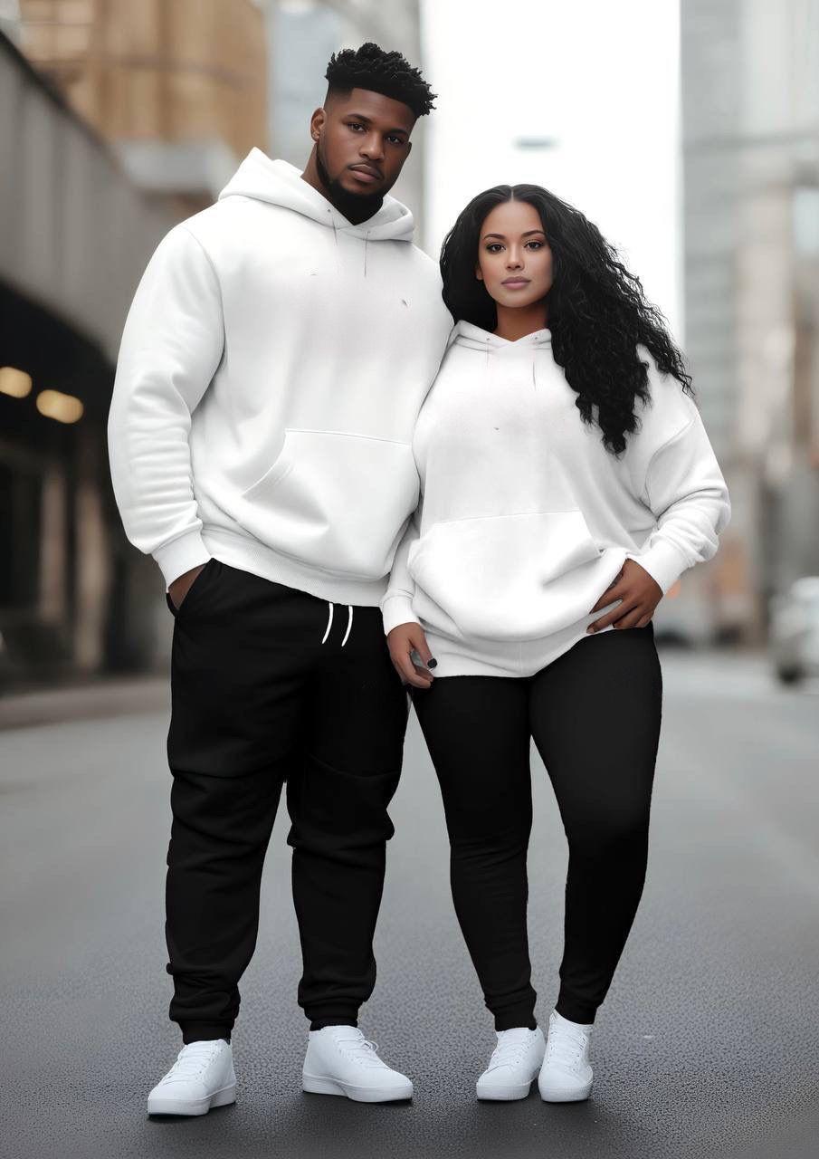 Couple “MR & MRS” Hoodie + Lower Winter Tracksuit | Premium Fleece Cotton | Matching Outfit for Him & Her
