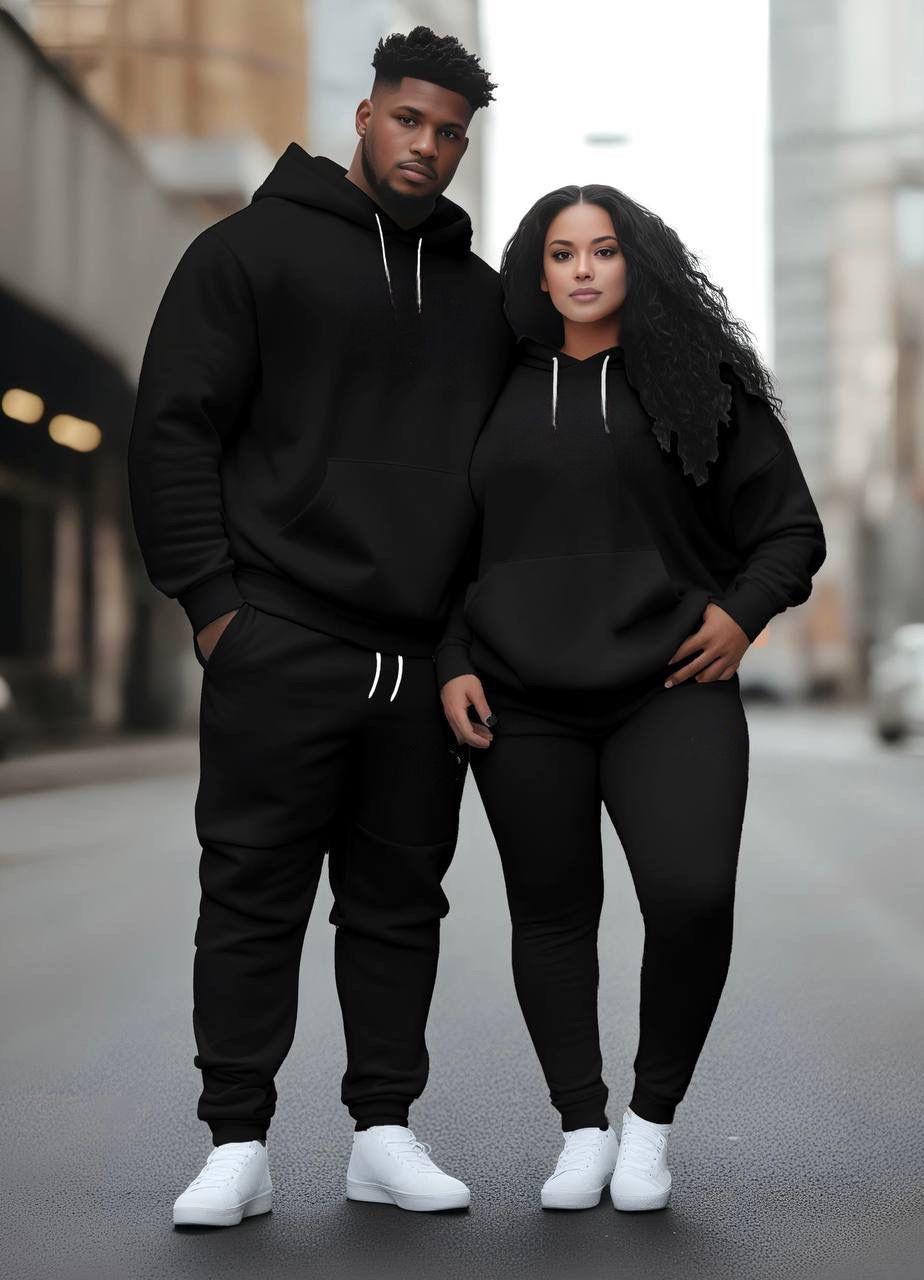 Couple “MR & MRS” Hoodie + Lower Winter Tracksuit | Premium Fleece Cotton | Matching Outfit for Him & Her