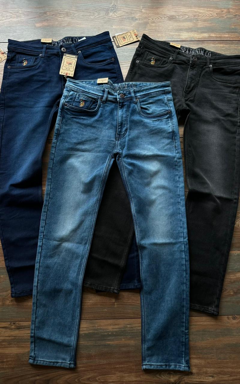 U.S. Polo® Premium Stretch Denim – 7 Color Collection | High GSM Comfort Fit Jeans